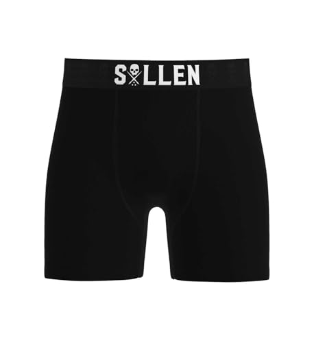 Sullen Men's Luxe Boxer Set 3 Pack Tattoo Lifestyle Graphic Shorts Black3