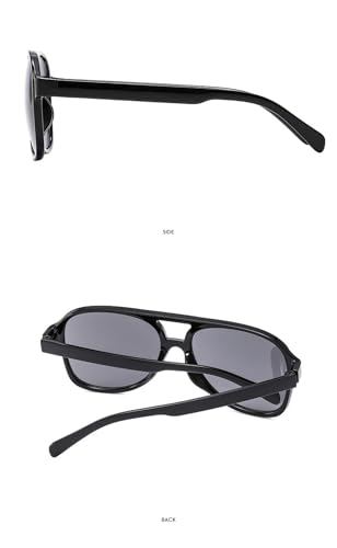Image of Vintage Aviator Sunglasses for Women Men 70s Glasses Retro Oversized Yellow Lens Shades