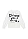 s.Oliver Oversized Sweatshirt mit Rückenprint Ecru 128/134