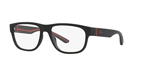 Image of Armani Exchange mens Ax3102u Universal Fit Square Prescription Eyewear Frames