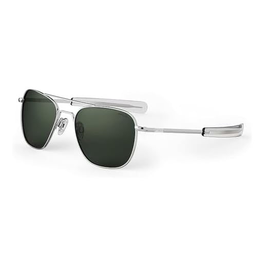 Randolph USA | Bright Chrome Classic Aviator Sunglasses for Men or Women Polarized 100% UV