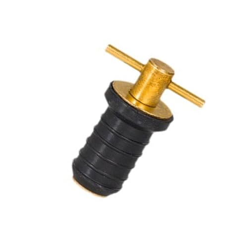 Colaxi Brass Handle Drain Plug, Direct Replaces, Boat Accessories,Sturdy,Boat Drain Plug Rubber Plug for Plumbing Yachts Kayaks, T Handle 17mm