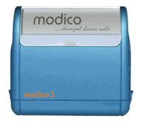Stempel modico 3 Gehäuse schwarz, Abruckgröße 49 x 15mm