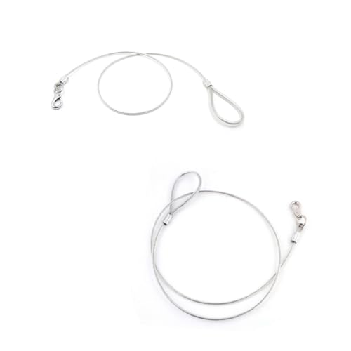 Happyyami Chew Dog Leash for Medium Large Dogs 0.6mm x 120cm Training Lead for Outdoor Walking