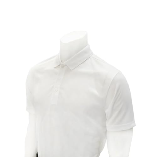 Smitty VBS-488 White Mesh Shirt Volleyball Referee Officials Shirt (Medium)