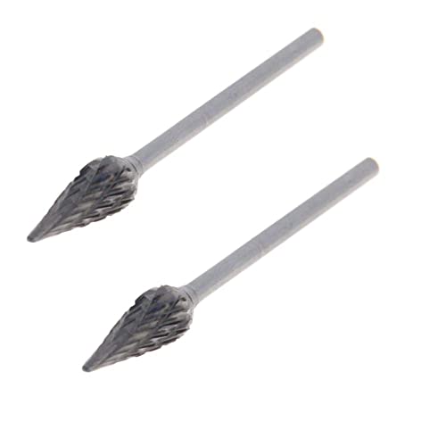 Fresas rotativas 6mm vientre doble acero tungsteno 2pcs