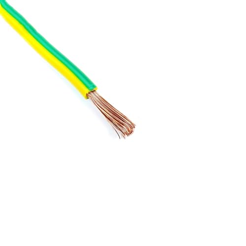Outdoor Extension 1 Meter 18AWG Copper Cables Red 240V 110v Electrical Wire Electric Cable 20AWG 16AWG 14AWG 12AWG 10AWG Solar sheathed(Yellow in Green,19 AWG - 0.75mm2)