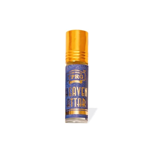 Image of Heaven Attar Roll On Perfume | Luxurious Unisex Fragrance Oil | Long-Lasting Scent | Perfect for Special Occasions | Elegant Glass Bottle | Alcohol-Free Formula (Pack of 6)