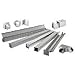 Hoffman F44T3R120 Wireway, 3R, Straight Section, Male, Galvanized, 4" x 4" x 120", Gray