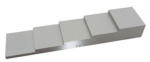 Bloque de calibración ultrasónico 5 pasos aluminio 6063 miniatura 7