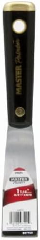 1-1/4" Inch Bent Putty Knife w Solvent Resistant Handle - Bulk Pack of (12)