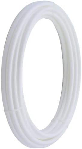 SharkBite U860W50 PEX Pipe 1/2 Inch, White, Flexible Water Pipe Tubing, Potable Water, Push-to-Connect Plumbing Fittings, 50 Feet Coil of Piping