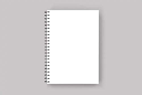Image of DI-KRAFT Handcrafted Hard Cover Unruled Paper Wiro Bound Printed Journal Diary Notebooks for Girls and Boys Spiral Wire Binding Memo Notepads (160 Pages, A5)