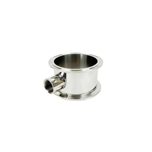Tri-Clamp Tee, 3" 76mm Flange 91mm SS304 Tri-Clamp Rectification Module with Female Thread 1/2", Reflux Column, Length 50mm(Main Body)