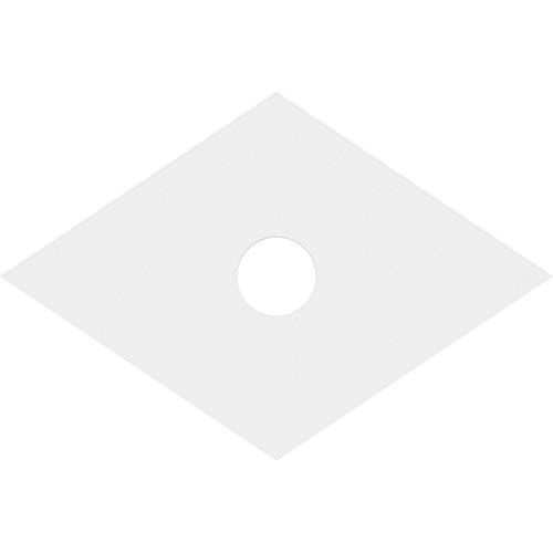 Image of Ekena Millwork CMP28X18DD-04000 Diamond Architectural Grade PVC Contemporary Urethane Ceiling Medallions 28 inchW x 18 5 /8 inchH x 4 inchID x 9 3 /4 inchC x 1 inchP