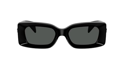 Image of Versace Unisex Sunglasses Black Frame, Dark Grey Lenses, 52MM