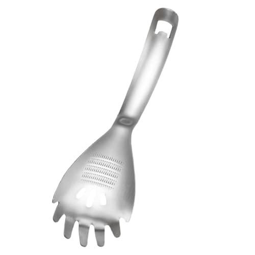 CIYODO Stainless Steel Colander Spoons Pasta Kitchen Spaghetti Spoon Pasta Spaghetti Kitchen Noodle Scoop Spaghetti Noodle Spaghetti Spoon Server Kitchen Cooking Spoon Silver