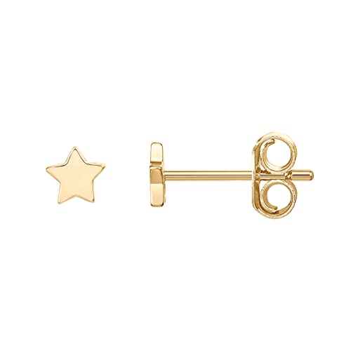 Image of PAVOI 14K Gold Plated 925 Sterling Silver Bar, Dot, Heart, Triangle, Star, Cat | Dainty Earrings for Women - Valentines Day Trendy Jewelry