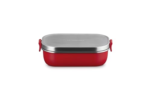 Image of Le Creuset Stainless Steel On The Go Lunch Box, 30 oz., Cerise