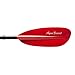 AQUA BOUND Sting Ray Fiberglass Kayak Paddle - Fiberglass Shaft/Composite Blade, 4 Piece (Snap Button), Sunset Red, 260 cm