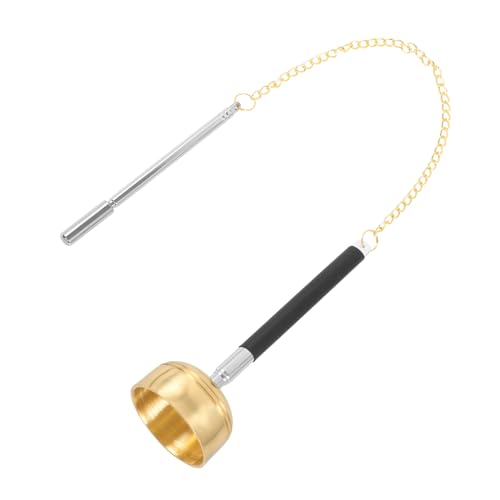 FUNOMOCYA Hand Bell Ornament Copper Meditation Instrument for Rituals Durable Design for Prayers for Buddhism Supplies