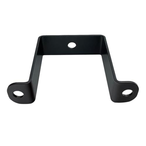 Image of 6 PCS 2.5x2.5 inch Square Pipe Tube Strap Clamps,2.5 inch metal u shaped bracket, steel u clamp bracket for mounting,Powder Coated Black