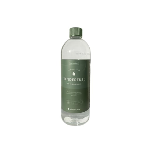 Tenderflame Tenderfuel Organic 1 Liter - Original Bio-Brennstoff Kamine patentiert sicherer Bioethanol-Ersatz rauchfrei