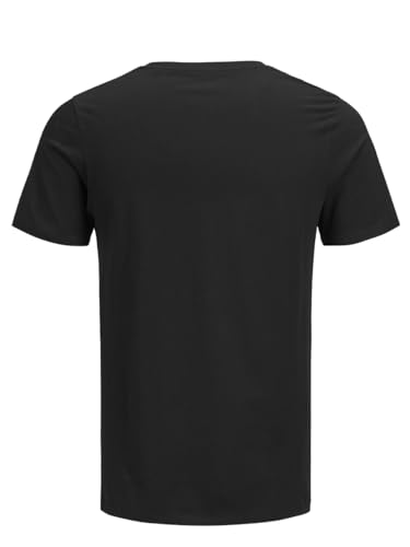 JACK & JONES Herren JJECORP Logo Tee SS Crew Neck, Black/2-PACK W. Black/REG FIT, S – Ansicht 5