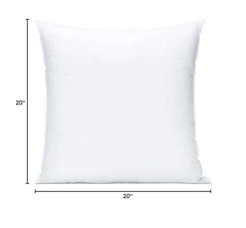Ohok BZX-WFB Throw Pillow Insert 20X20 Inch Square Cushion Inner Soft Fluffy Plump Stuffer Cushion Pad White Decorative Pillow Insert thumb #9