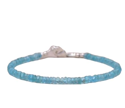 Bracelet en apatite bleue pour illuminer vos tenues bohèmes chic de tous les jours