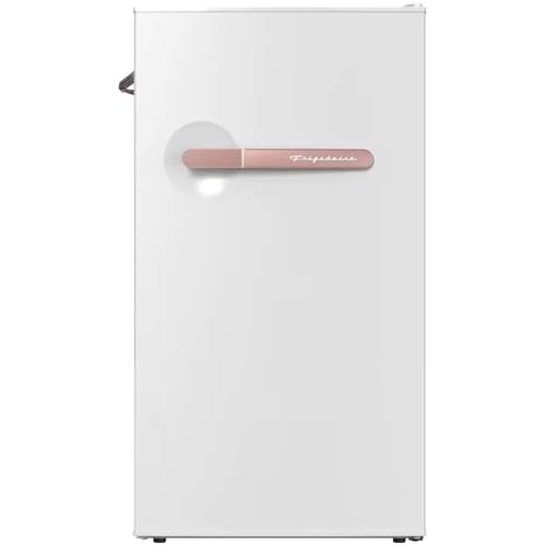 Image of Frigidaire Refrigerator-Retro Mini Fridge Energy Saving-Adjustable Thermostat Control- Ideal for Dorm, Office, RV, Garage, Apartment 3.1 Cu Ft, SOFT ROSEGOLD