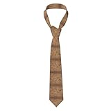 Corte clásico: esta corbata retro de roble rugoso mide 3.1 pulgadas de ancho y 57 pulgadas de largo. Está hecho de tela de poliéster mate, resistente a las arrugas y sin planchado, y cubre de forma natural. Es perfecto para reuniones de negocios o cócteles retro.