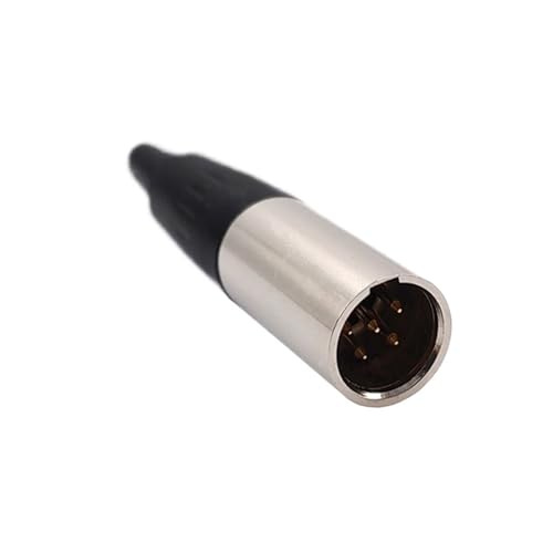 Conector mini XLR 5 pines macho para clavija de audio micro recto pequeño