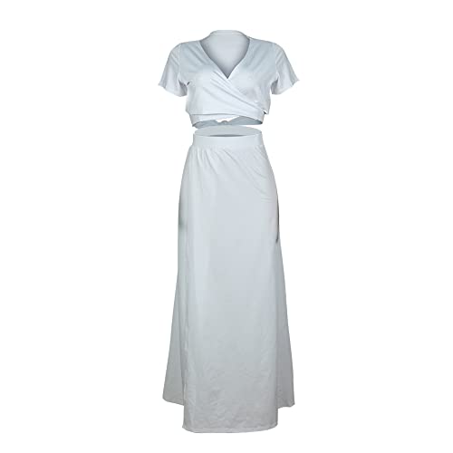 Image of MESLIMA Two Piece Dresses Sets for Women Summer Boho Maxi Dresses