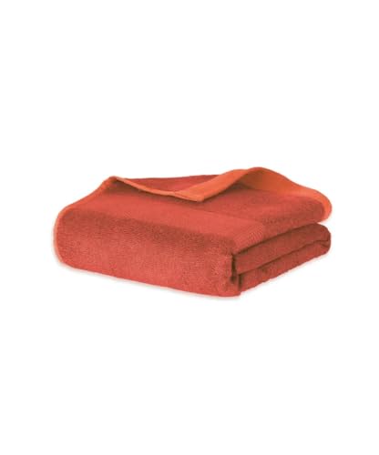 Image of Doctor Towels, World's First Banana Terry Bath Towel, 400 GSM | Dermatologist Tested for Sensitive Skin | 70 x 140 cm Towels for Bath Large Size | Clinically Tested to Help Reduce Acne - Coral