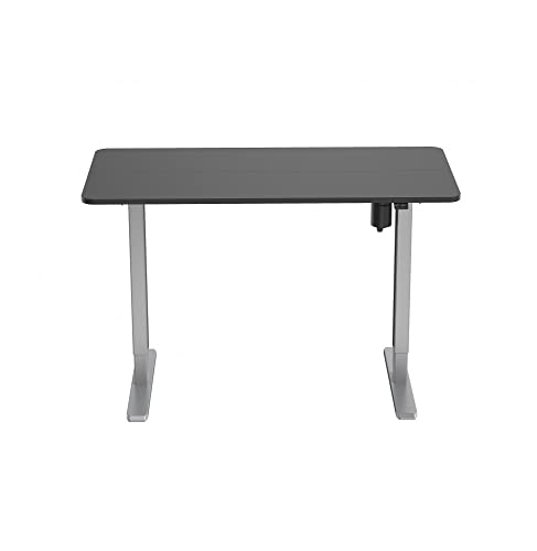 Table de bureau EQUIP 650811 avec plateau robuste noir mat