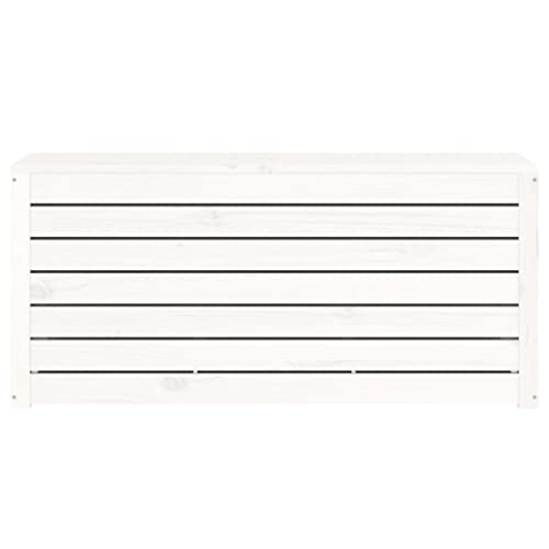 Coffre de jardin blanc avec espace de rangement et protection - 5