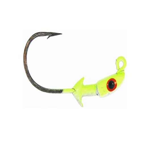 Bass Assassin Jigheads Chartreuse Flash 0.45