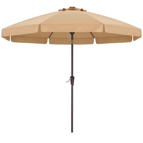 ABCCANOPY 9ft Scalloped Patio Umbrella, Outdoor Table Umbrella with Tilt