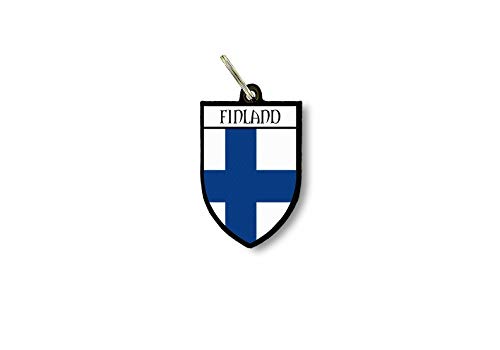 Porte cles clefs cle Drapeau Collection Ville Blason Finlande finlandais