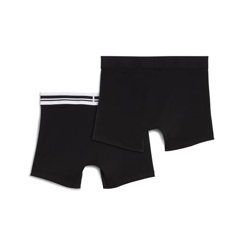 PUMA Everyday Placed Logo Boxer 2 Units M, schwarz/schwarz, M – Ansicht 4