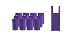 Cwyza Biodegradable Purple T-Shirt Poop Bags with Easy-Tie Handles – Leak-Proof, Extra Thick Waste Bags for Small Dogs & Cats,6 Rolls (90 Count)