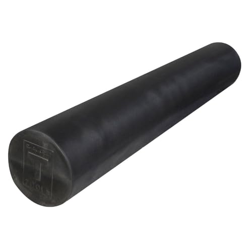 Rodillo de espuma EVA de alta densidad Body-Solid (modelo BSTFRP36F), 36 pulgadas, ultra firme, para dolor de espalda, fisioterapia, masaje de tejido profundo y equipamiento fitness resistente, color negro medianoche miniatura 1