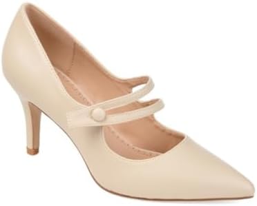 Journee Collection Womens Sidney Pump Ivory, 7.5 Womens US | Image 1