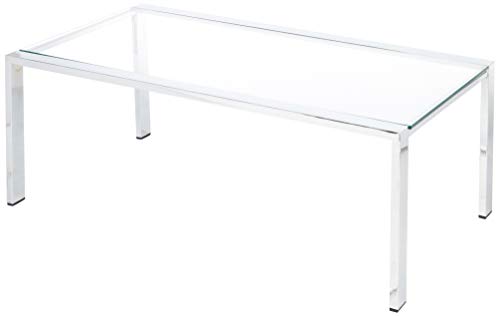Dfierro Aval Mesa de Centro, 110 x 60 x 38 cm, Cromo, Cromado Brillante, 110.0x60.0x38.0 cm Cover