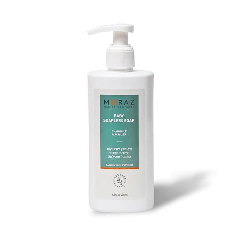 Moraz Baby Soapless Soap – Herbal Gentle Baby Wash – Soothing Body Wash with Chamomile – Baby Soap to Nourish and Protect Sensitive Skin – 8.5 oz
