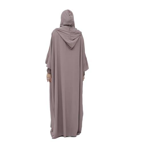 Abaya Muslim Dress Women Prayer Dress Long Sleeve Hooded Loose Maxi Dress Arabian Dubai Islamic Clothing4