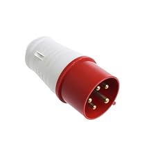 32 Amp 5pin Industrial Plug 240-415V Weatherproof IP44 3P+N+E 32A