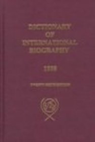 Hardcover Dictionary of International Biography: A Biographical Record of Contemporary Achievement 1998 Book