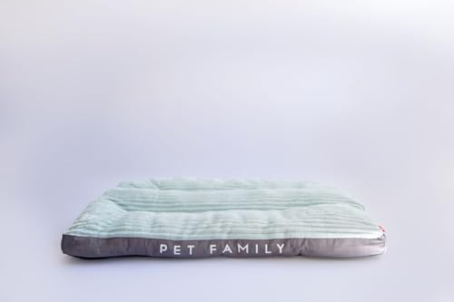 Colchonete Cama Azul para Cachorro Pet Grande 100 x 75 cm Toque Macio Lavável C/Zíper Enchimentos Re